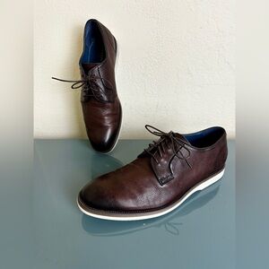 Moretti Lazaro (Sz 13 D) Mens Brown Leather Lace-Up Oxford Dress Shoes $125